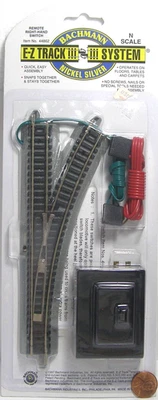 Bachmann N Scale Model RR Accessories  Right-Hand Switch 44862 C8H - Image 1 of 3