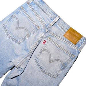 Levi's Mujer Wedgie Tobillo Recto 24x28 W24 L28 Tiro Alto Botón Mosca Denim - Imagen 1 de 12