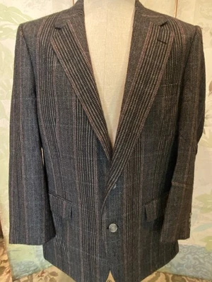 Blazer masculino xadrez Burberry 40 Reg Glen 2 botões novo sem etiquetas lã irlandesa/Ira Lish - Imagem 1 de 4