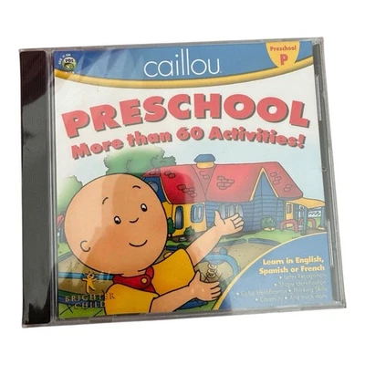 Caillou Preschool CD-ROM PC Mac 2003 Brighter Child PBS Kids Learning - Image 1 of 4
