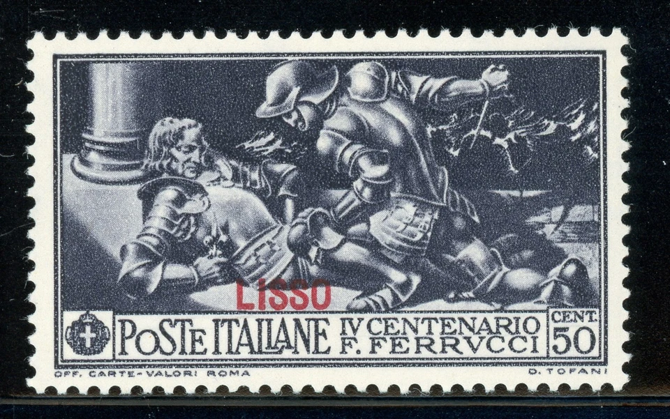 ITALIAN COLONIES - LISSO - MH Selections: Scott #14 50c FERRUCCI CV$4+ - Image 1 of 1