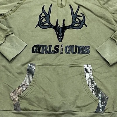 Sudadera con Capucha Niñas Con Pistolas Para Mujer XL (Ajuste Talla Grande) Caza Camuflaje ¡LEER!! Foto 1 de 4