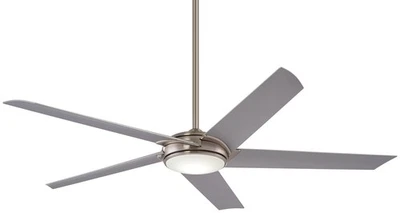 Minka Aire Raptor 60" Ceiling Fan - Silver 5-Blade Remote Control - Image 1 of 2