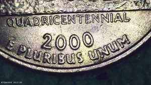 2000-P 25C Virginia Quarter Doubling All Over - Picture 1 of 10