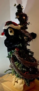 Raro Difícil de Encontrar Ditz Diseños Casa de Gallinas Bayas Árbol de Navidad Oso Negro Decoración de Vacaciones - Imagen 1 de 7