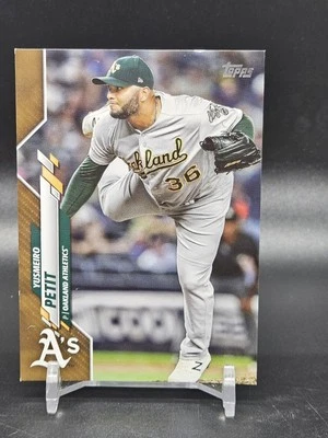 2020 Topps Update #U-84 Yusmeiro Petit Gold Oakland Athletics - Image 1 of 2