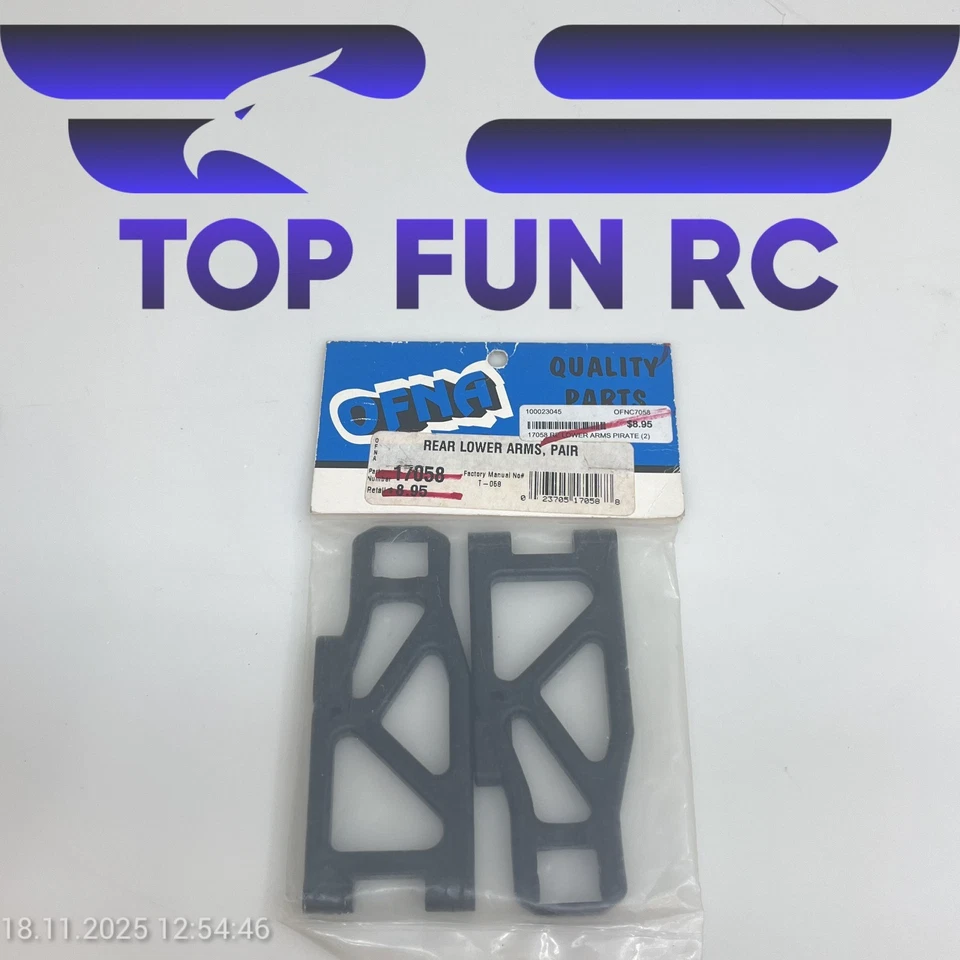 OFNA 17058 REAR LOWER ARMS, PAIR FOR LX ULTRA BUGGY 1/8 SCALE RC BUGGY VINTAGE! - Image 1 of 1