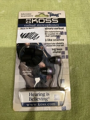 KOSS 耳塞立体声“THE PLUG”全新包装 — 第 1/3 张图片