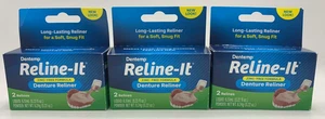 3 Stück Dentemp Reline-It Zinkfreier Zahnersatzeinlage ~ je 2 Relines ~ SCHNELLER VERSAND - Bild 1 von 2