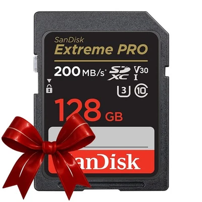 SanDisk 128GB ExtremePRO 200MBs SDXC UHS I Memory Card C10 U3 V30 4K UHD SDCard - Image 1 of 3
