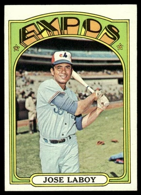 1972 Topps Baseball #727 - Jose Laboy - EXMT - Image 1 of 2