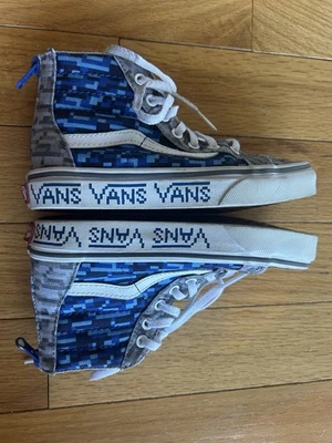 Blusa alta Vans, tamanho juvenil 1.5, azul/cinza, zíperes - Imagem 1 de 4