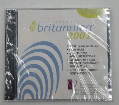 Encyclopedia Britannica: 2001 Standard Edition 2 disc set PC - Image 1 of 2