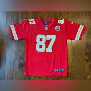 Nike NFL Kansas City Chiefs Travis Kelce Jersey Kids Large On Field Red - Picture 1 of 8
