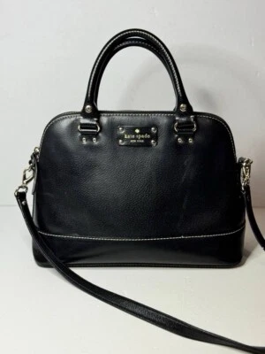 Kate Spade Wellesley Small Rachelle Satchel Handbag Shoulder Bag Black - Image 1 of 4