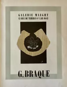 George Braque - Antique Lithograph, Created: 1959 Mourlot Studios Paris, France - Picture 1 of 4