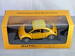 Volkswagen New Beetle AutoArt Performance 1:18 2000 Dune Concept Toy Car Vintage - Picture 1 of 12