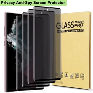Privacy Screen Protector Tempered Glass For Samsung S22 S23 S24 S20 S10 Note20 - Picture 1 of 17