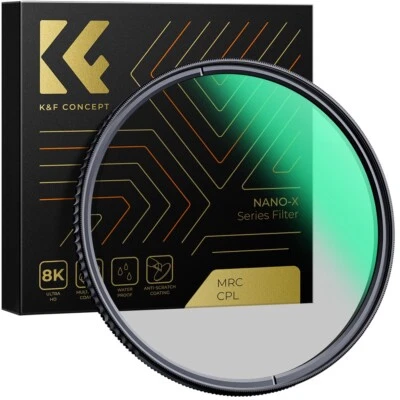 K&F Concept NANO-X 105mm HD Circular Polarizer  CPL  Super Slim Lens Filter - Image 1 of 4