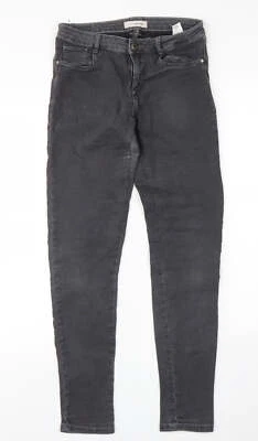 Pantalones de mezclilla Pimkie para mujer negros algodón ajustados talla 8 L29 en regular Foto 1 de 4