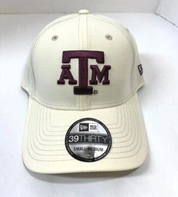 Sombrero Texas A&M Aggies NCAA NE clásico ajuste flexible ~ crema/marrón Foto 1 de 4