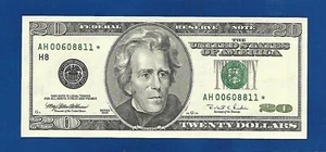 RARE 1996 CH/CU $20 ST. LOUIS STAR NOTE SERIAL #AH00608811* ONLY 640000 PRINTED - Picture 1 of 1