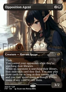 Opposition Agent Anime Style Card For EDH and Playtest - Picture 1 of 3