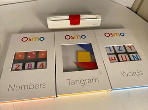 Osmo Learn To Code Bundle Lot Base, Numbers, Words, Tangram Coding Genius Kit - Foto 1 di 6