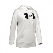 felpa under armour azzurra con strisce bianche