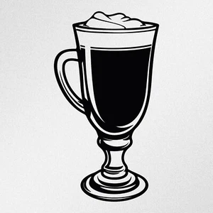 Vaso de café irlandés, Irlanda, calcomanía de vinilo pegatina (ia) - Imagen 1 de 9