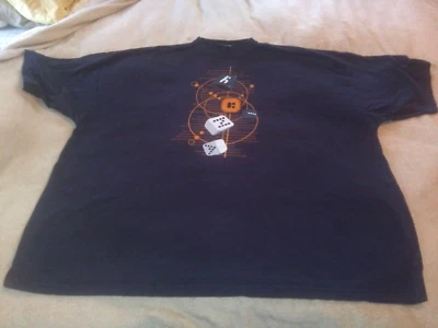 Camiseta De Colección Karl Kani Para Hombre 6X Azul Marino Logotipo de Dados Gráfico Algodón~Y2K~pz Foto 1 de 4