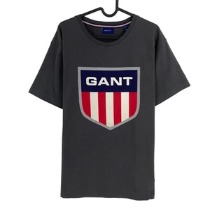 GANT Gris Oscuro Retro Escudo Ss Camiseta Cuello Redondo Talla XL - Imagen 1 de 10