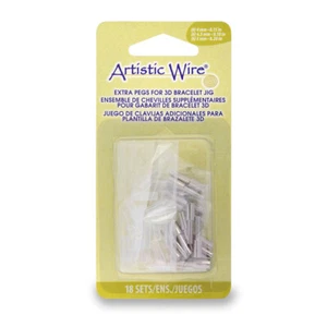 Extra Heringe 19mm Länge zum Artistic Wire® 3D Armband-Werkzeug (18 Stücke) - Picture 1 of 1