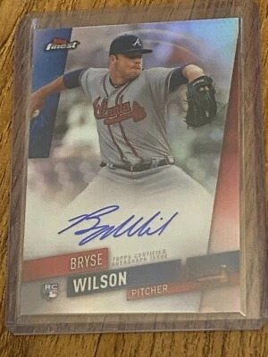 ⚾ 2019 Topps Finest Baseball Auto Rookie #FA-BW Bryse WILSON ⚾ - Image 1 of 2