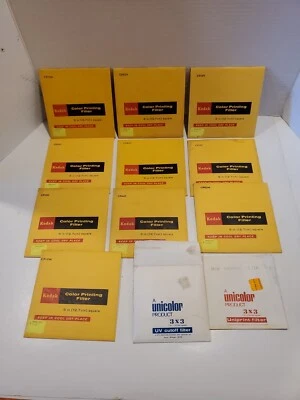 Lote de 10 filtros de impresión en color Kodak vintage ¡En perfecto estado! Foto 1 de 4