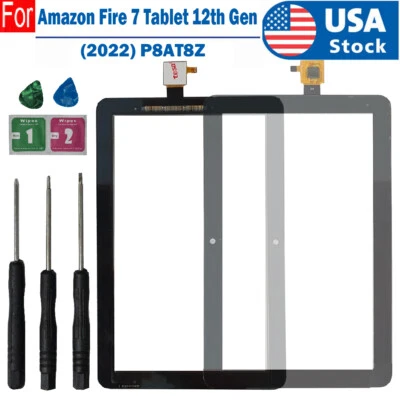 Touch Screen Digitizer Glass For Amazon Fire HD 8 Tablet 2022 12th Gen P8AT8Z - Image 1 of 4
