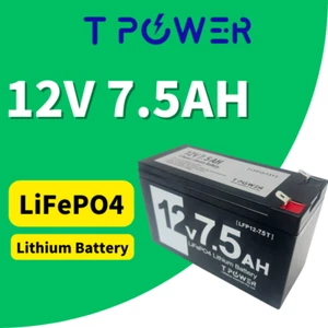 12V 7.5Ah Battery LFP LiFePO4 Lithium Prismatic Rechargeable 12V Iron Phosphate - Picture 1 of 4