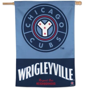 CHICAGO CUBS WRIGLEYVILLE 28"X40" BANNER FLAG NEW WINCRAFT ๐ป - Picture 1 of 1
