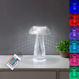 LED Crystal Table Lamp Diamond Rose Bar Night Light Touch Atmosphere Bedside UK - Picture 1 of 12