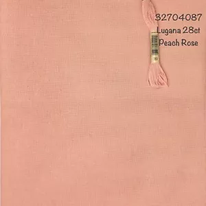 Croce Zweigart 28 conte Lugana anche tessuto rosa pesca 18 x 24 punto croce - Foto 1 di 1