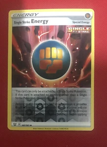 Pokemon Card   SINGLE STRIKE ENERGY   Reverse Holo 141/163  BATTLE STYLES - Picture 1 of 2