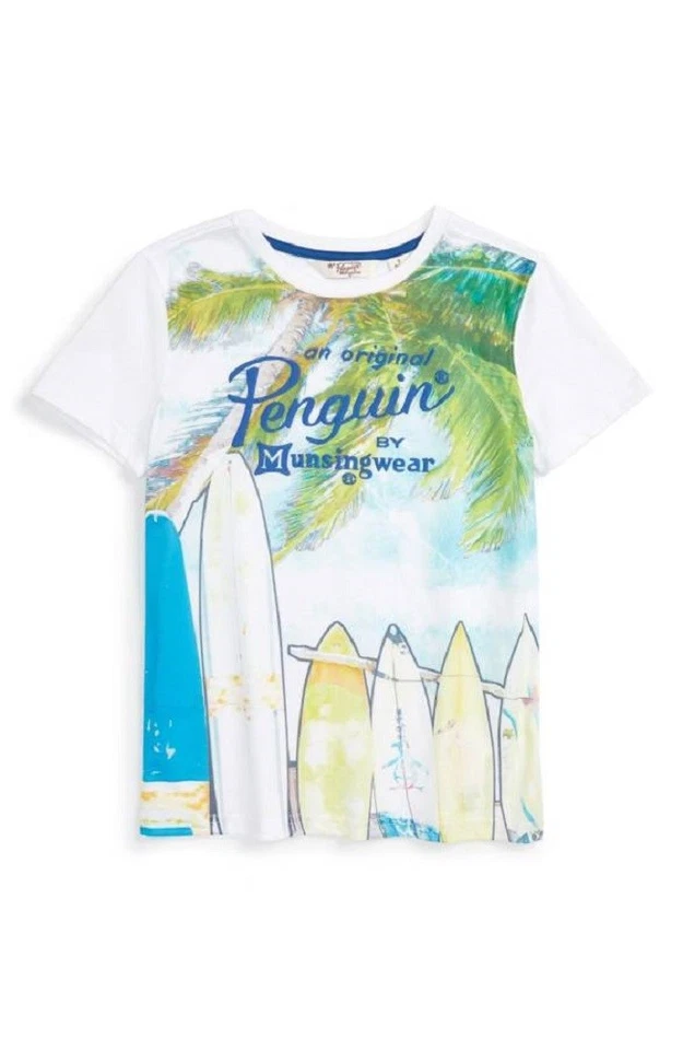Camiseta Original Penguin Niño Logo Surf Manga Corta Gráfico Foto 1 de 3