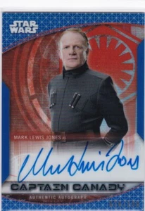 2020 Star Wars Chrome Perspectives Auto Blue Mark Lewis Joneas - Cpt Canady /150 - Foto 1 di 1