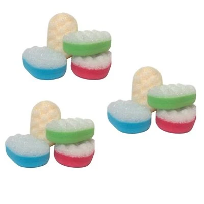 RADAMI 12 x Massageschwamm Duschschwamm Badeschwamm Peeling Schwamm Körperpeeling Oval