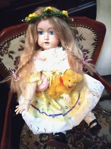 Hermann Steiner Puppe Repro Wunderschön 50 cm mit Gliederkörper 🐰🍀 - Bild 1 von 6