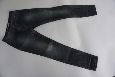 Pantalones de mezclilla elásticos Please para dama ajustados TALLA S W25 L28 aspecto pequeño de cuero Foto 1 de 4