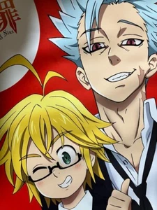 The Seven Dadly Sins Ban and Meliodas Poster Anime from Japan - Picture 1 of 4