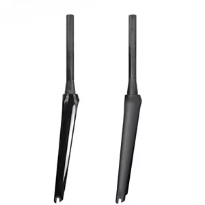 700C Carbon Fiber Road Bike Front Fork Tapered Spinal Canal V Brake 100x9mm - Picture 1 of 42