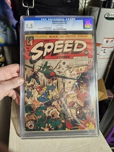 Speed Comics #32 1944 CGC 1.5 Harvey Publications WWII Schomburg - Photo 1 sur 5