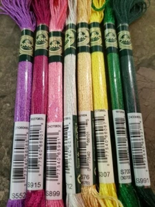 DMC Mouline Satin Floss - Set of 8 - Brand New Set O - Picture 1 of 1